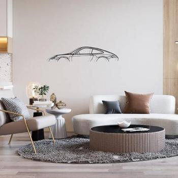 Decorazione Metallo 911 Carrera 997 Parigi 100 cm