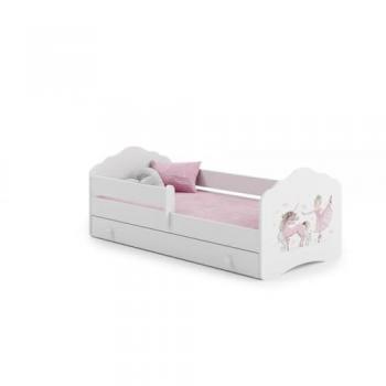 Lit Danseuse Edy+ Enfant 160x80 cm – Rangement dans le tiroir – Matelas fourni