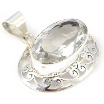 Pendentif Colisée en Argent – Brillance Cristalline