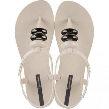 Ipanema Women's Class Blown Up Slides Beige Metallic Grey UK 9