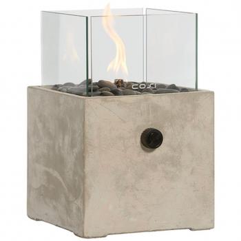 Cement Gaslykta Cosiscoop med Glas och Småsten