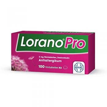 Lorano Pro 5 mg Filmtabletten Antiallergikum, 100 Stück