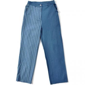 Pantalon rayé tendance pour filles