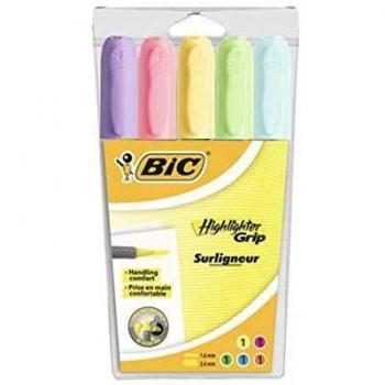 Pochette de 5 Highlighter Grip pastel