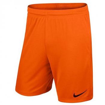 NIKE Kid's Park II Knit Short, Safety Orange / Black, XL