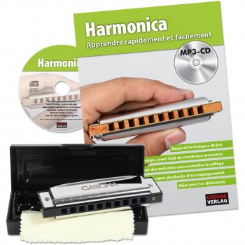 Blues Harp School français avec harmonica Cascha 10 trous