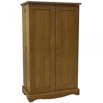 Richmond Oak Media Storage Cabinet for 495 CDs 200 DVDs and Blu-rays
