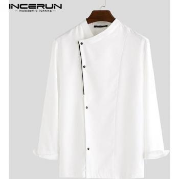 Ropa de Chef de Manga Larga para Hombre, Uniforme de Cocina, 5XL