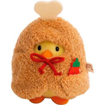 Pollito Tschieps de Peluche con Salsa y Atuendo 8 cm