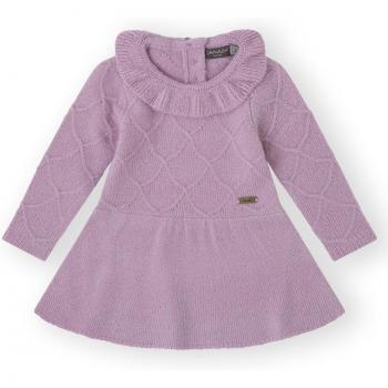 Canada House Vestido de tricot lila para bebé niña