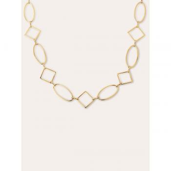 Collar de Acero con Baño en Oro 18 Kt