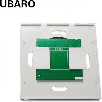 UBARO EU/UK Electrical Sensor Wall Switch Black White PC Material 100-240V
