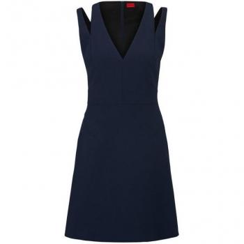 Maritime Cut‑Out Mini Kleid Hugo Kardinal