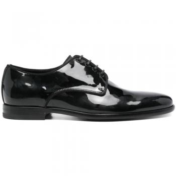 Dolce & Gabbana Women's Black Lace-Up Shoes, Size 8 US
