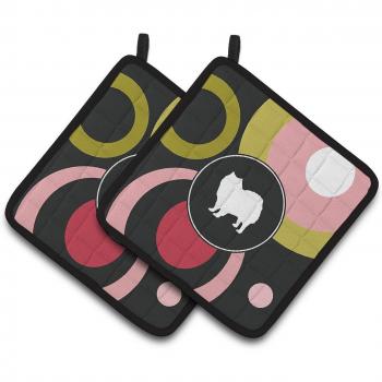 Caroline's Treasures American Eskimo Pot Holders, KJ1107PTHD, Fabric, Multicolor