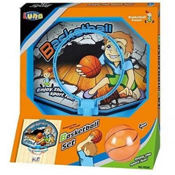 Luna 19,5 cm Basketball Ring Set – Blaue Eleganz