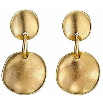 Pendientes UNO de 50 bañados en oro de 18k