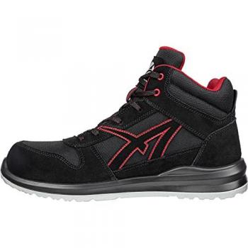 Sneakers protettive Albatros Clifton Mid S3 SRC Nero/Rosso 38