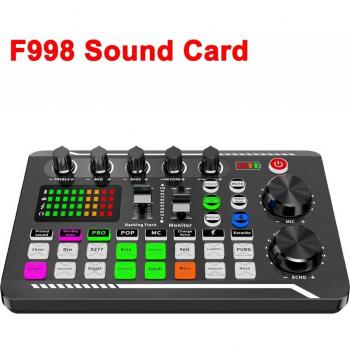 F998 Bluetooth-kompatible Soundkarte mit Volumenregelung für Computer und Telefone