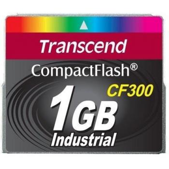 Transcend 1GB CF 300X Speed SLC Industrial Compact Flash Card