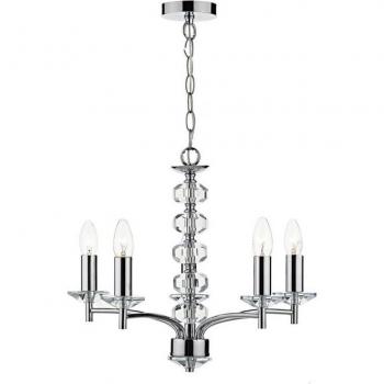 Polished Chrome 5-Light Oleana Pendant
