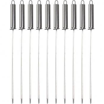 Accesorios de barbacoa: pinchos de acero inoxidable 43cm