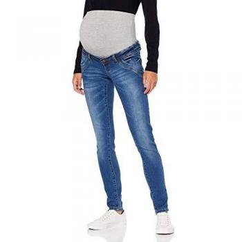 MAMALICIOUS Jeans para premamá Mlglobe Slim Stud, Azul Oscuro, 40W x 34L