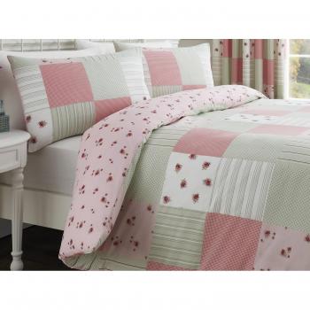 Pink Patchwork Quilt Set: Dreams 'n' Drapes, One Piece