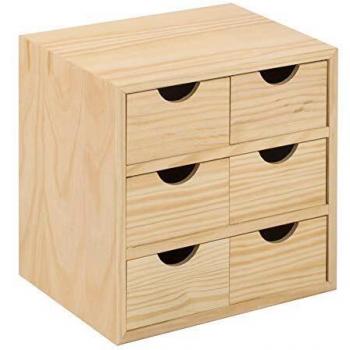 Commode Pratique 6 Tiroirs 28x20x28 cm