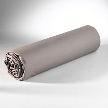 Drap housse 100% coton 160x200 cm gris foncé