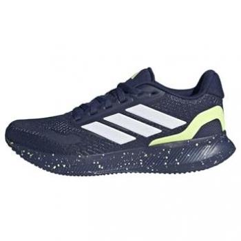 Adidas Runfalcon 5 Junior: stile urbano blu scuro, lime e bianco
