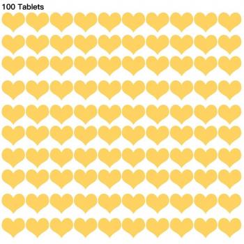 Decoración de pared en forma de corazón, pegatinas de espejo 3D autoadhesivas, 100 unidades para dormitorios y salas de estar