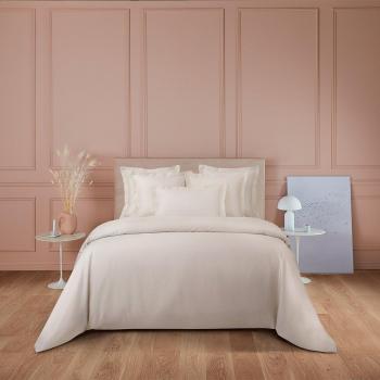 Housse de couette satin coton violet Triomphe 240x260 cm