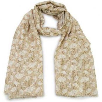 Harpa Schal CLOVER, botanisch inspiriert mit Metallic-Effekt