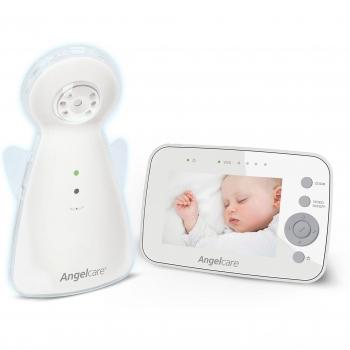 Angelcare AC1320 Digital Color Video Baby Monitor with 3.5 Screen and Zoom Camera Feature, Grey