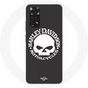 Coque pour Xiaomi Redmi Note 11S Harley Davidson Motard Crâne
