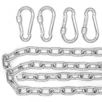 Suspension haute capacité – 2 chaînes 230 kg, 100 cm, 4 mousquetons