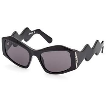 GCDS GD0023 01A Cat Eye Black/Gray Sunglasses – UV Protection