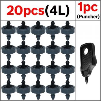 20PCS 8L/H Drip Emitters for Greenhouse Irrigation
