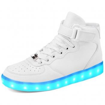 LeKuni Sneaker Luminosi con USB Carica LED Lampeggiante 7 Colore Luminosi Sneaker Sportive