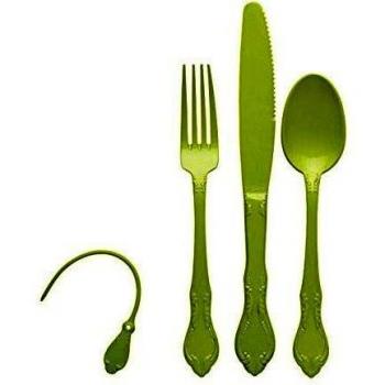 Fern Compact Travel Spoon, Fork, and Knife