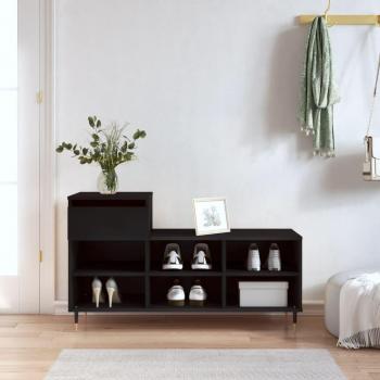 Black Color Shoe Cabinet (102x36x60 cm)