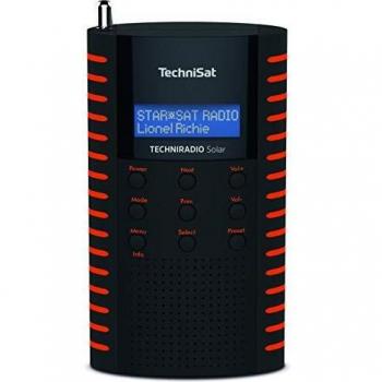 TechniSat TechniRadio Solar 0001/3931 schwarz/orange tragbares DAB Radio