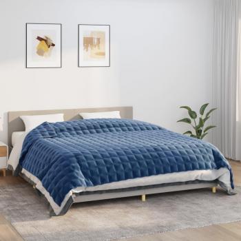Literie Couverture Lestée 15 kg, Bleu – VidaXL