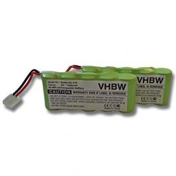 Vhbw 2x Batterie adaptée à Bosch Roll-Lift K10, K12 outil électrique