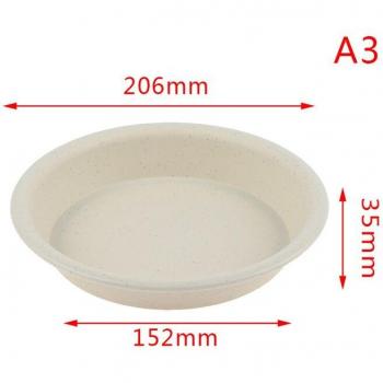 Set Maceta y Bandeja Mezcla Azul-Marrón