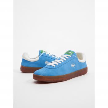 Chaussures Lacoste Baseshot Homme Bleu Taille 41 Cuir Suédé