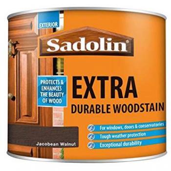 Sadolin Extra Durable Woodstain Jacobean Walnut 500ml