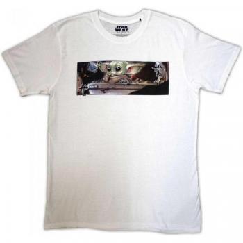 STAR WARS Grogu Grafik T-Shirt XL in Weiß