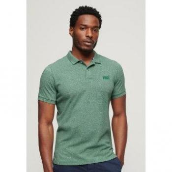 Polo Classic Piqué Verde de Superdry para hombre